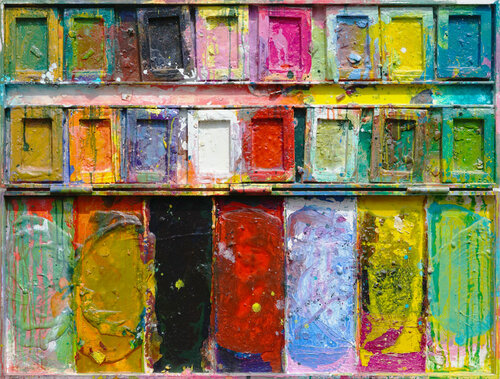 Der Abschied - moderne Kunst di Mark Hellbusch, Pittura in vendita su Singulart