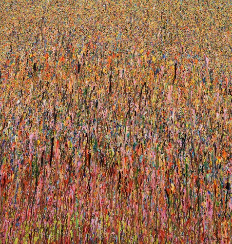 Claim 35 - stilvolles Gemälde mit experimenteller Malerei par Mark Hellbusch, Peinture en vente sur Singulart