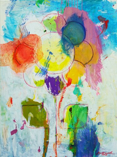 Blume V par Mark Hellbusch, Peinture en vente sur Singulart