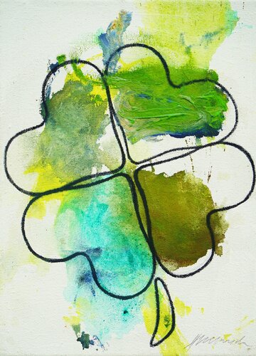 Glücksklee I di Mark Hellbusch, Pittura in vendita su Singulart