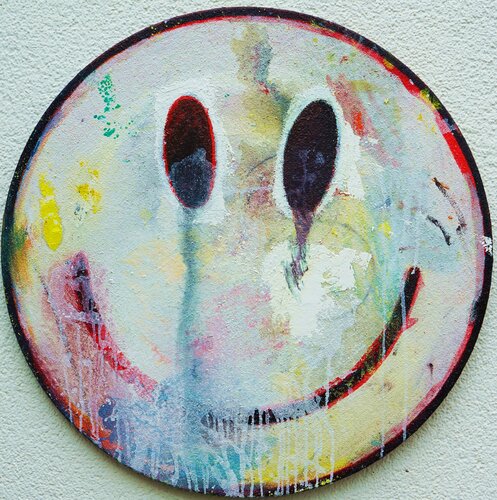 Smiley V par Mark Hellbusch, Peinture en vente sur Singulart