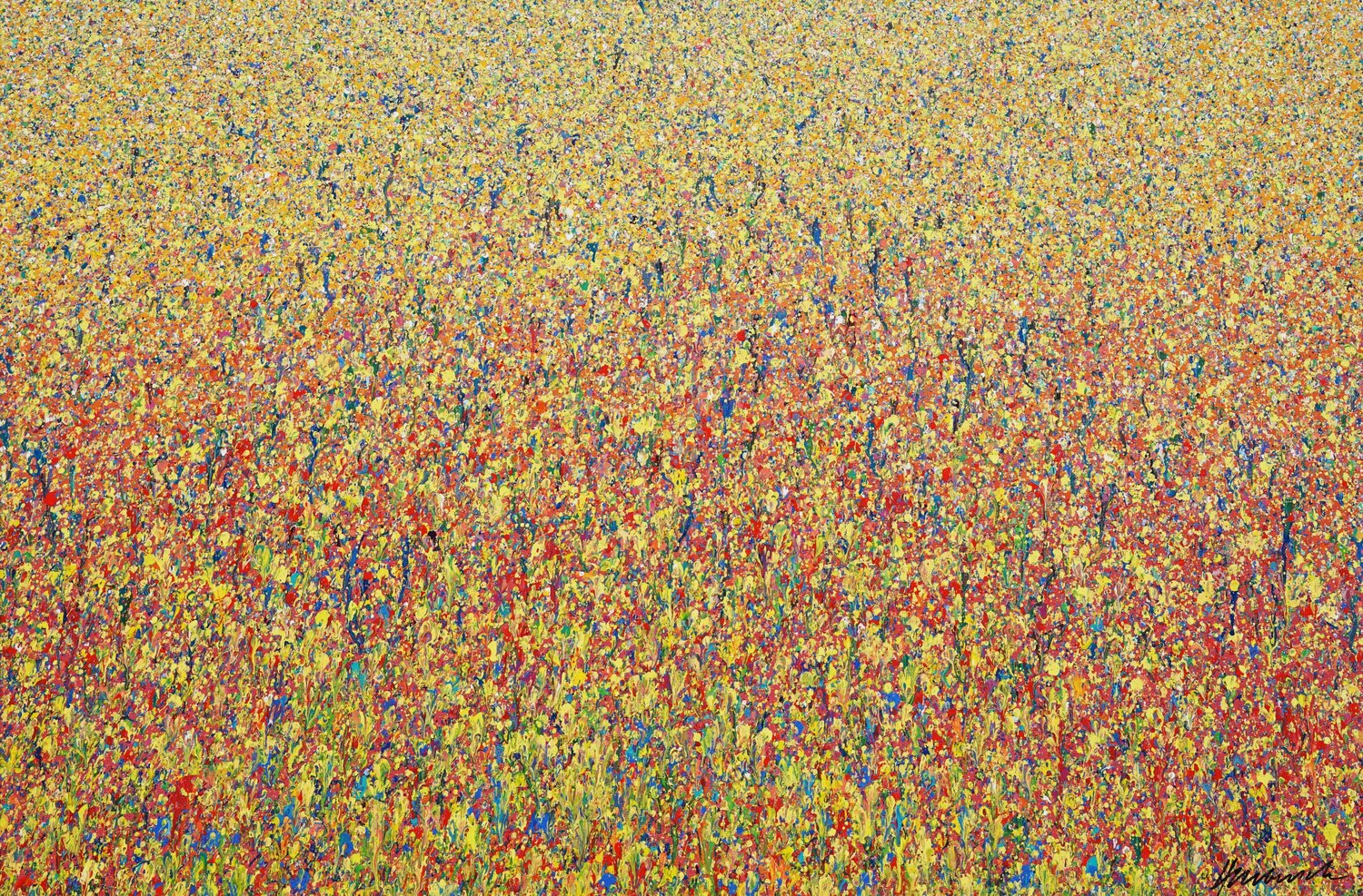 Claim 102 - modernes Kunstwerk in warmen Farben Mark Hellbusch