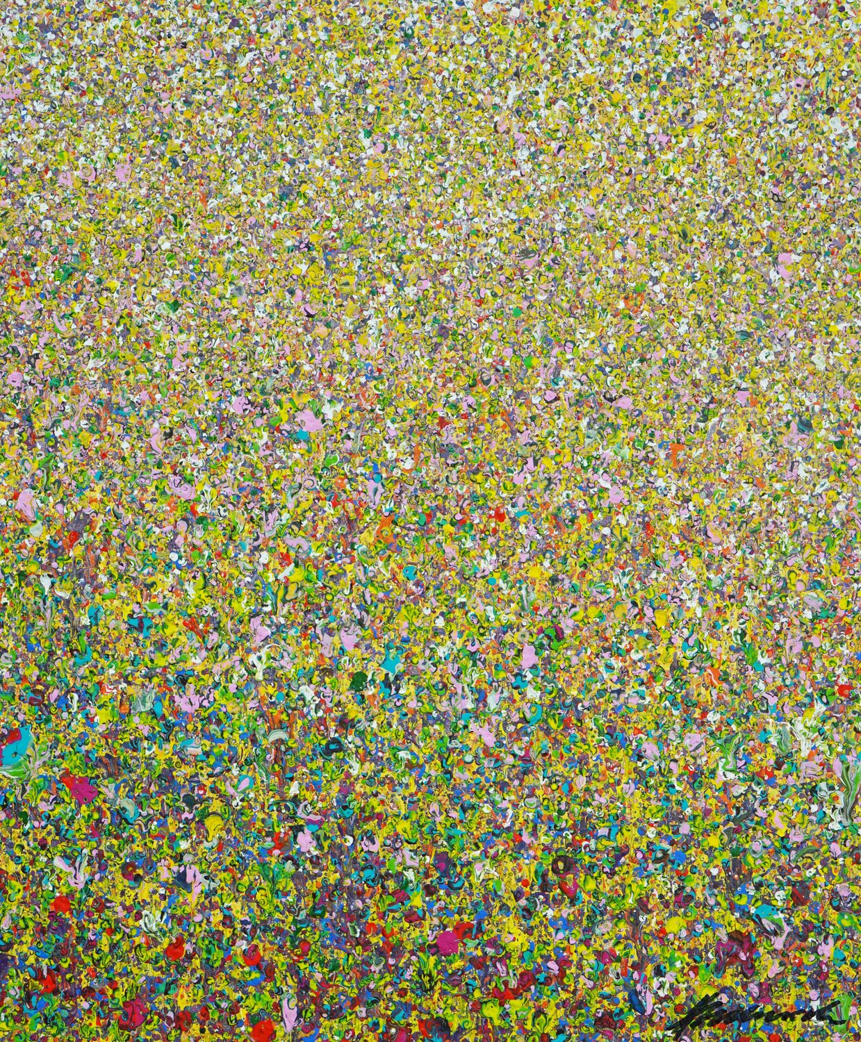 Claim 86 - kleines abstraktes Gemälde Mark Hellbusch