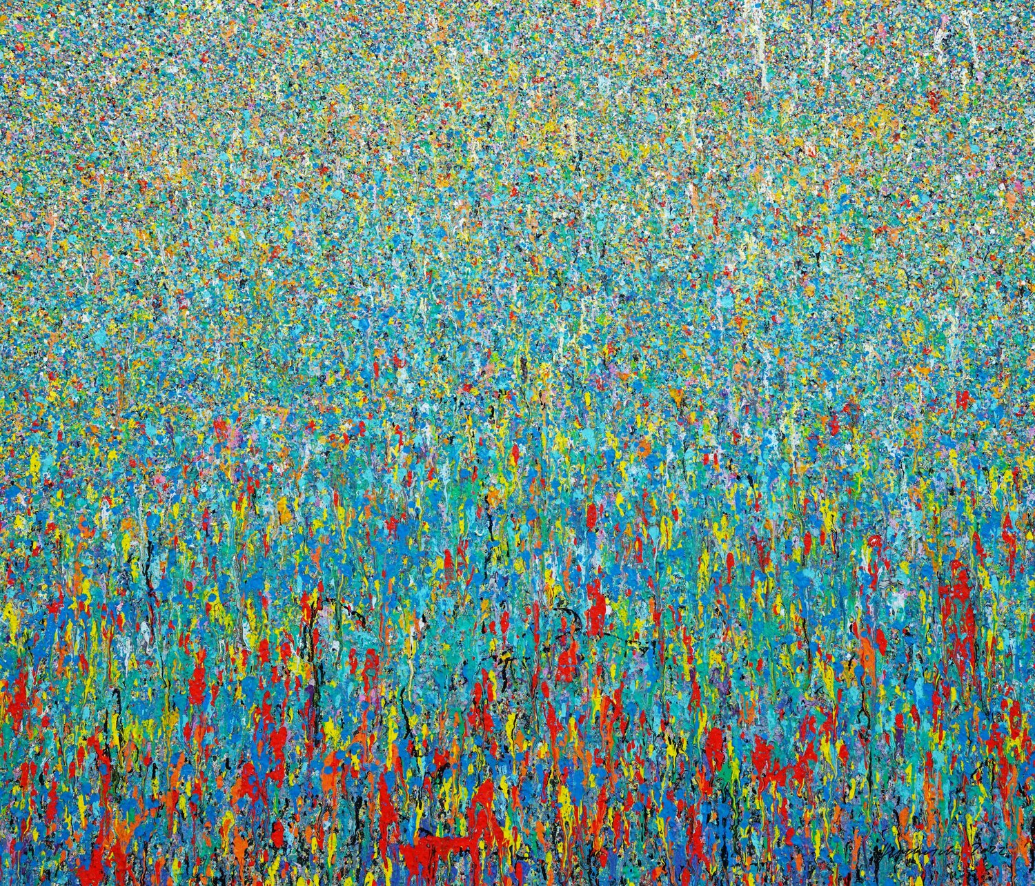 Claim 104 - moderne Kunst in Blau Mark Hellbusch