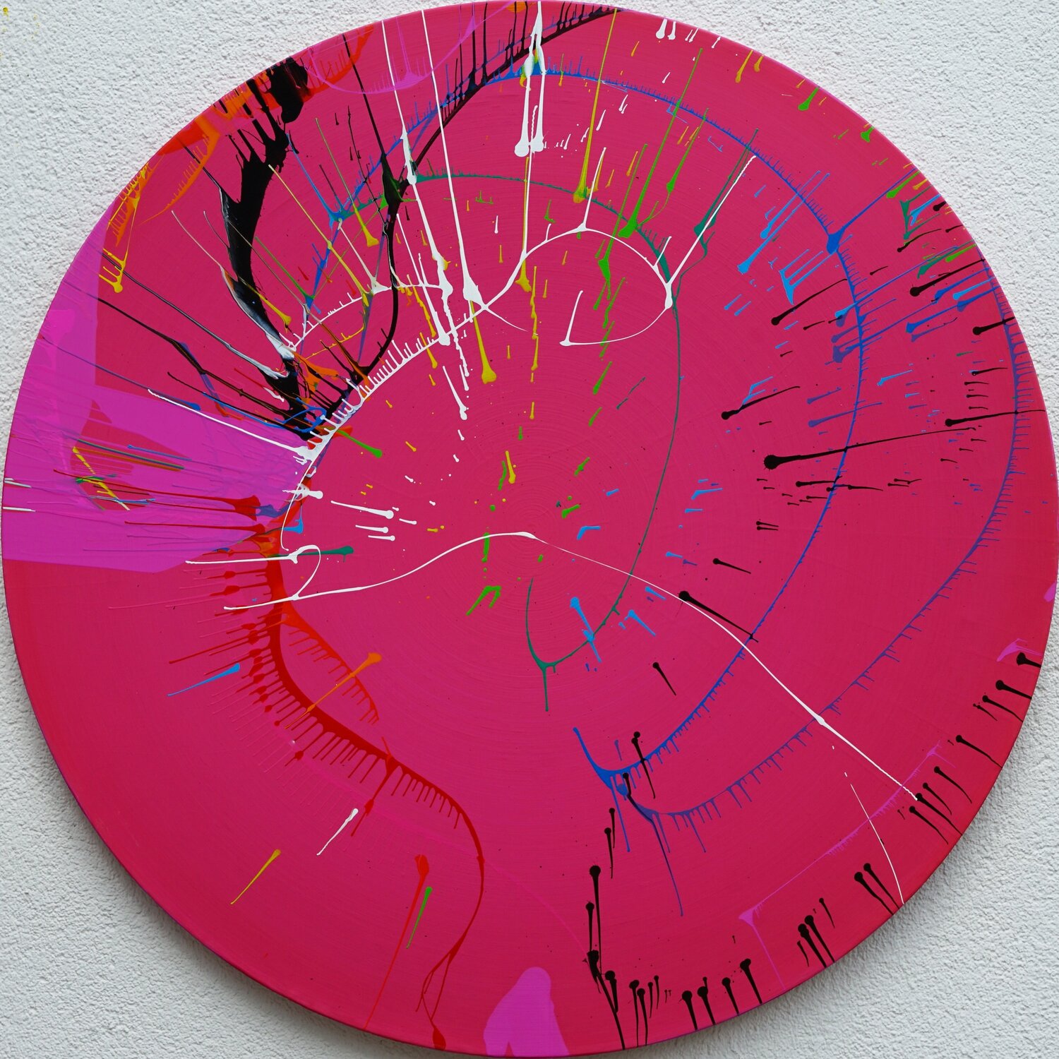 Splash 51 - moderne Kunst auf Magenta Mark Hellbusch