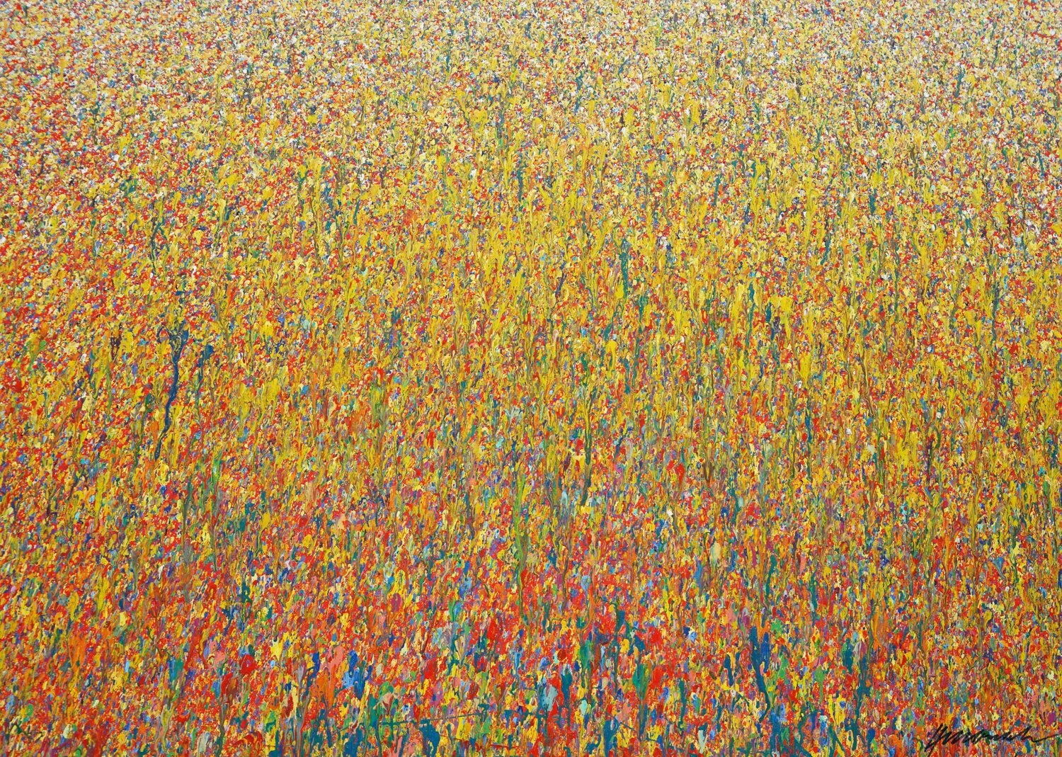 Claim 81 - modernes Kunstwerk in warmen Farben Mark Hellbusch