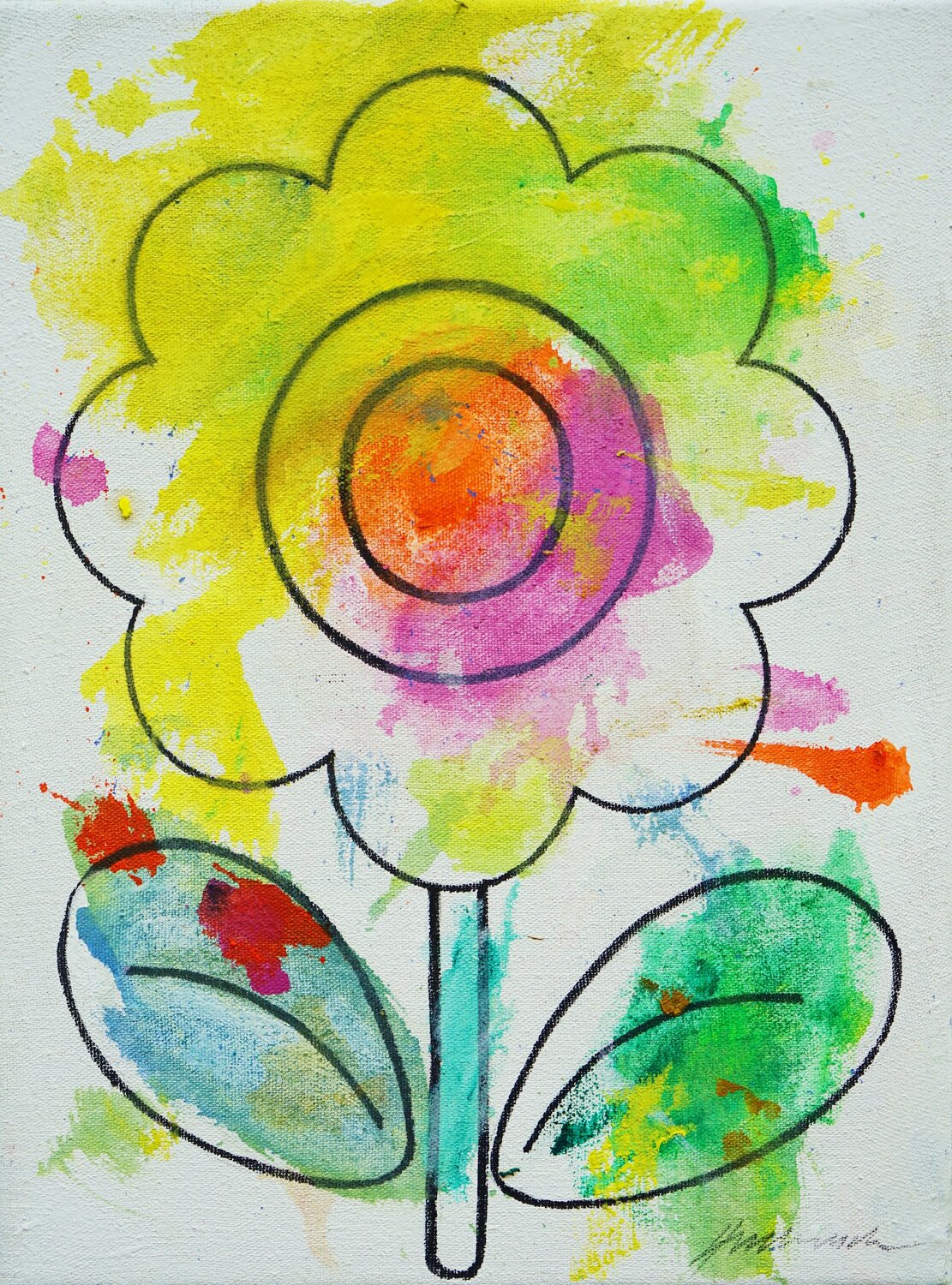 Blume I Mark Hellbusch Pintura original en venta