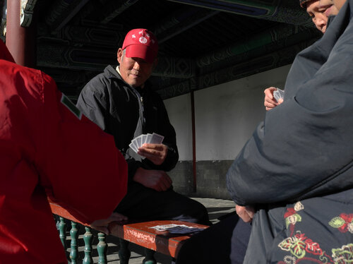 Joueurs de cartes, Pékin Jean-Robert Franco