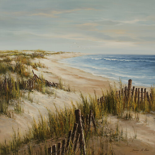 Bidding Farewell van Sang H. Han, Schilderij te koop op Singulart