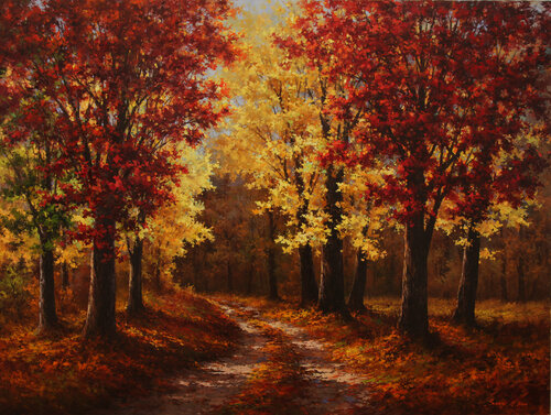Colors of Fall van Sang H. Han, Schilderij te koop op Singulart
