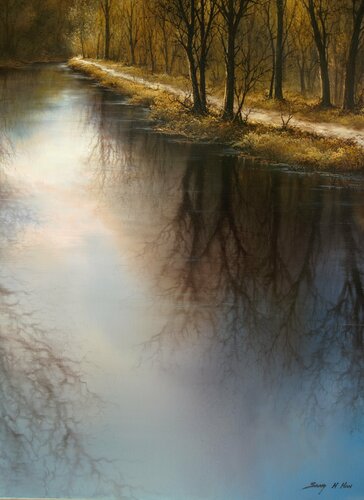 Surrendering to Winter van Sang H. Han, Schilderij te koop op Singulart