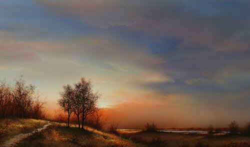 Last Kiss of Sunlight van Sang H. Han, Schilderij te koop op Singulart