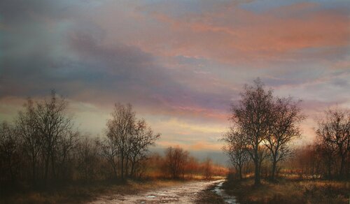 The Dawn of Winter van Sang H. Han, Schilderij te koop op Singulart