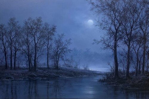 Enthralling Moon von Sang H. Han, Malerei kaufen auf Singulart