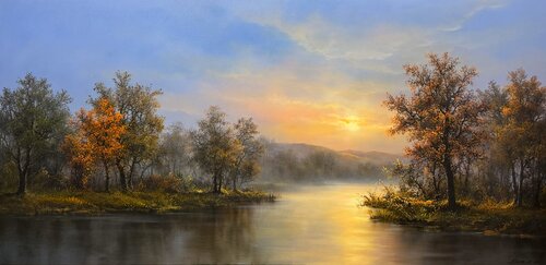 Autumn Sonata van Sang H. Han, Schilderij te koop op Singulart