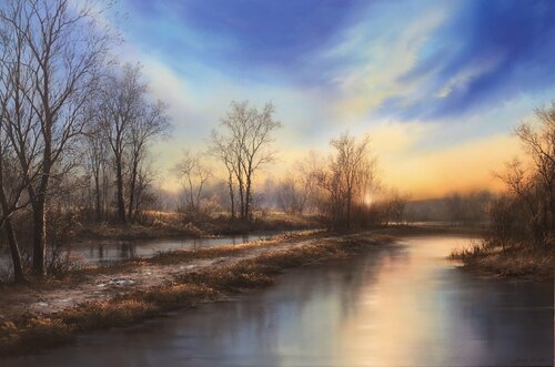 Autumn Blaze di Sang H. Han, Pittura in vendita su Singulart