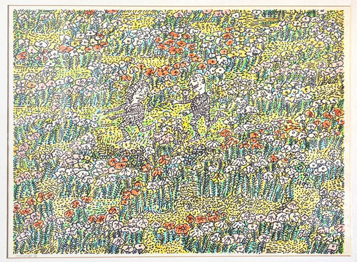 Lovers In The Field di George Chemeche, Opera su carta in vendita su Singulart