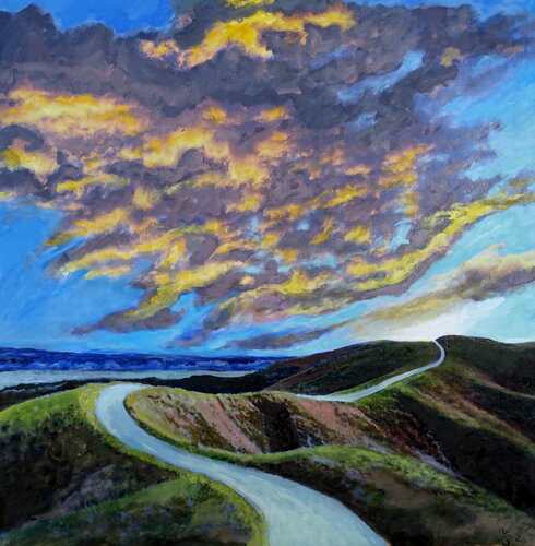 Mystische Landschaft di Volker Burk, Pittura in vendita su Singulart