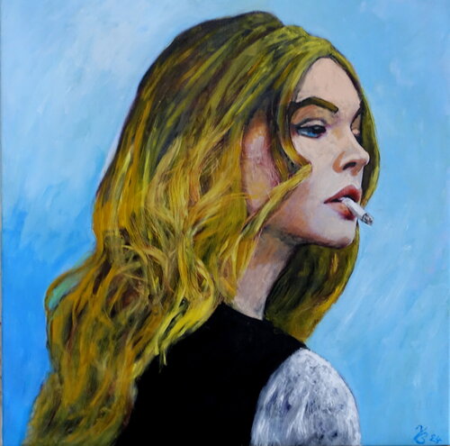 Rhianna di Volker Burk, Pittura in vendita su Singulart