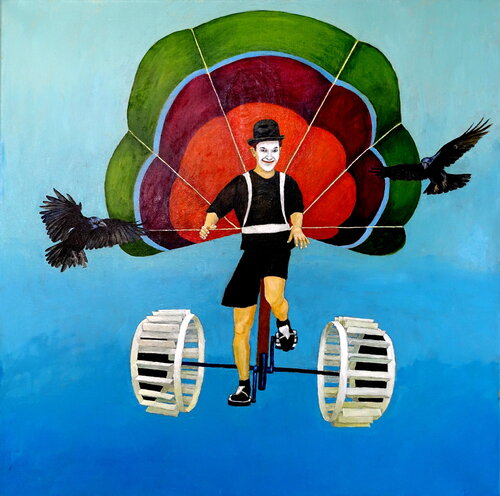 Himmelsstürmer di Volker Burk, Pittura in vendita su Singulart