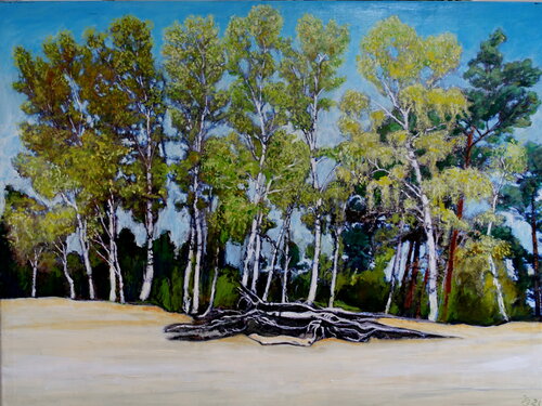 Besenhorster Sandberge par Volker Burk, Peinture en vente sur Singulart