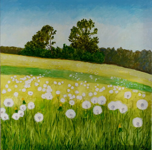 Frühlingswiese by Volker Burk, Painting for Sale on Singulart