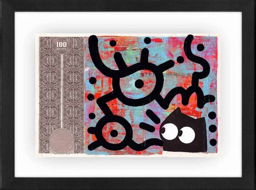 Beware of the cat par BBqueen, Peinture en vente sur Singulart