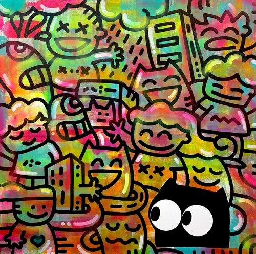 Happy at times van BBqueen, Schilderij te koop op Singulart