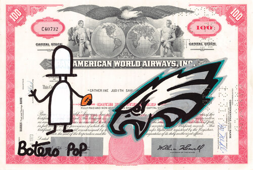 Philadelphia Eagles di Botero Pop, Pittura in vendita su Singulart