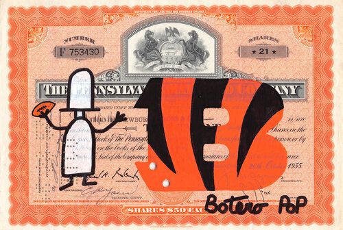 Cincinnati Bengals di Botero Pop, Pittura in vendita su Singulart