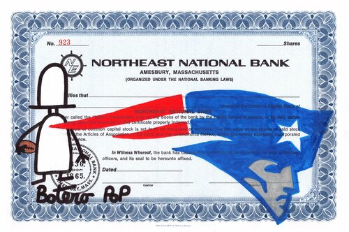 New England Patriots di Botero Pop, Pittura in vendita su Singulart