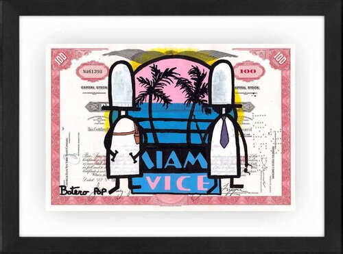 Miami Vice di Botero Pop, Pittura in vendita su Singulart