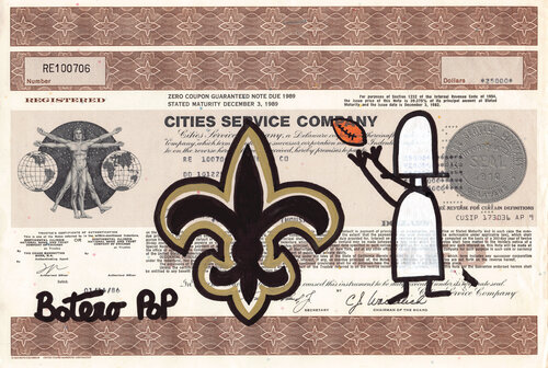 New Orleans Saints di Botero Pop, Pittura in vendita su Singulart