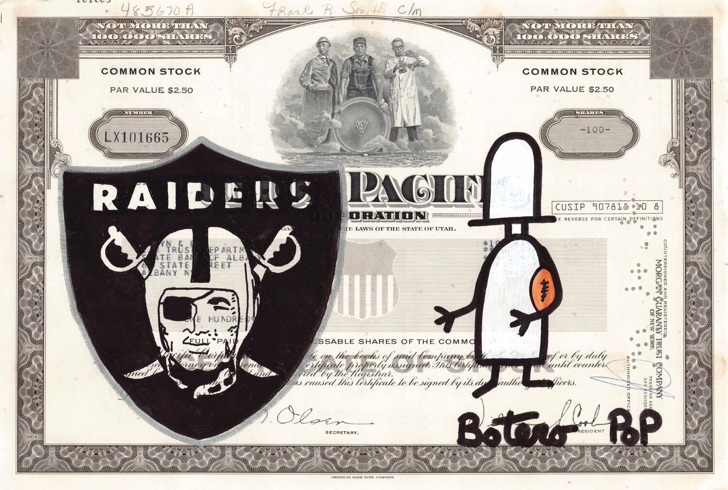 Las Vegas Raiders Botero Pop