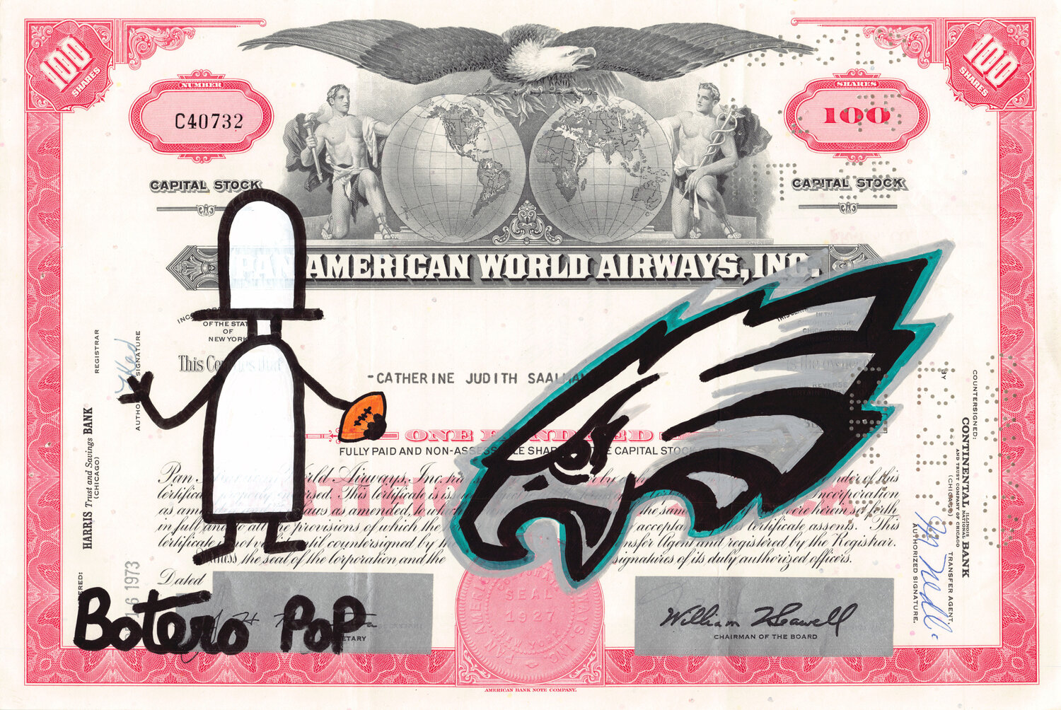 Philadelphia Eagles Botero Pop