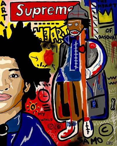 Supreme the Heart of Basquiat van cObo, Schilderij te koop op Singulart