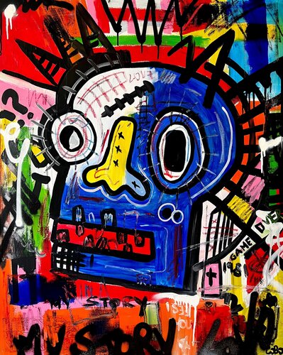 One Head Up van cObo, Schilderij te koop op Singulart