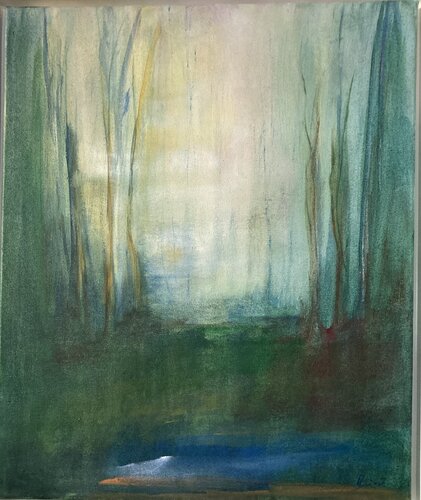 Licht im Dunkel von Andrea Dürr, Malerei kaufen auf Singulart