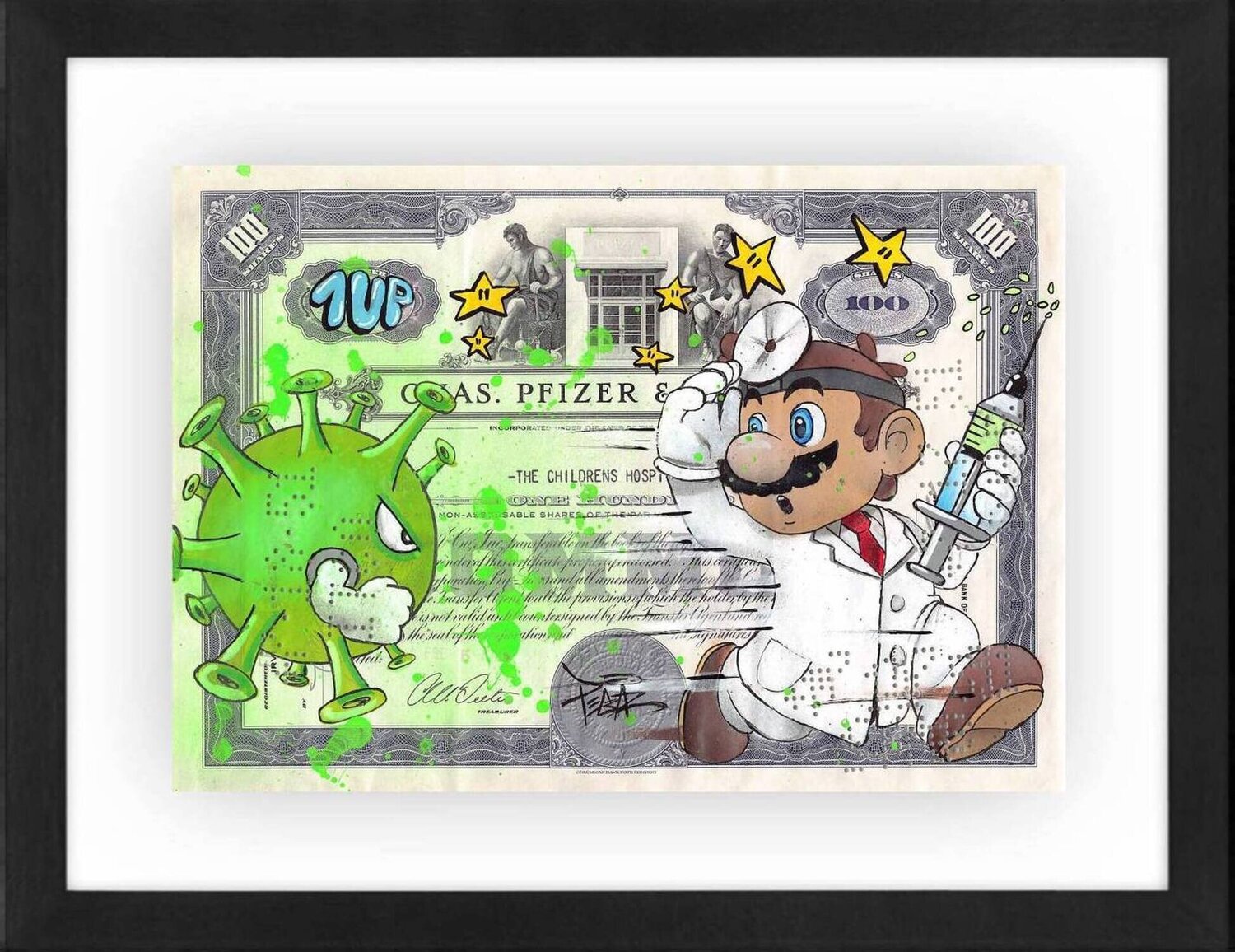 Pfizer 1UP Pegaz Original painting for sale