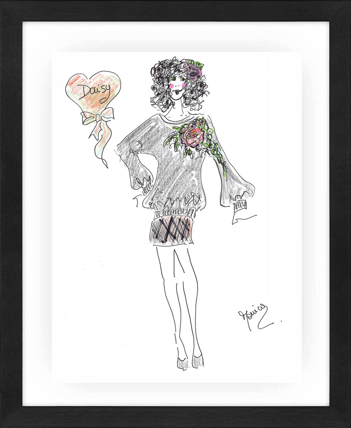 Daisy Monica Werk op papier te koop