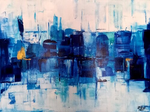 In to the Blue di Helena Graf, Pittura in vendita su Singulart