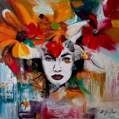 Florale Muse par Helena Graf, Peinture en vente sur Singulart
