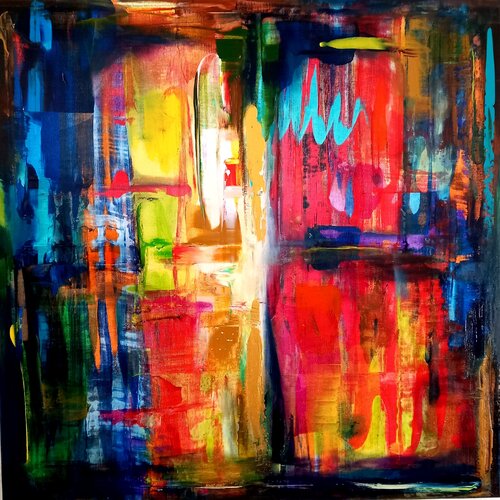 Echo der Farben par Helena Graf, Peinture en vente sur Singulart