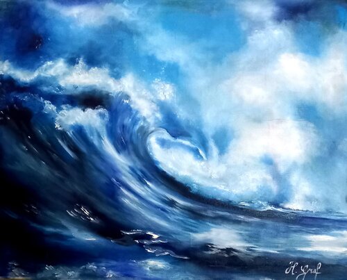 Ozean Heart par Helena Graf, Peinture en vente sur Singulart
