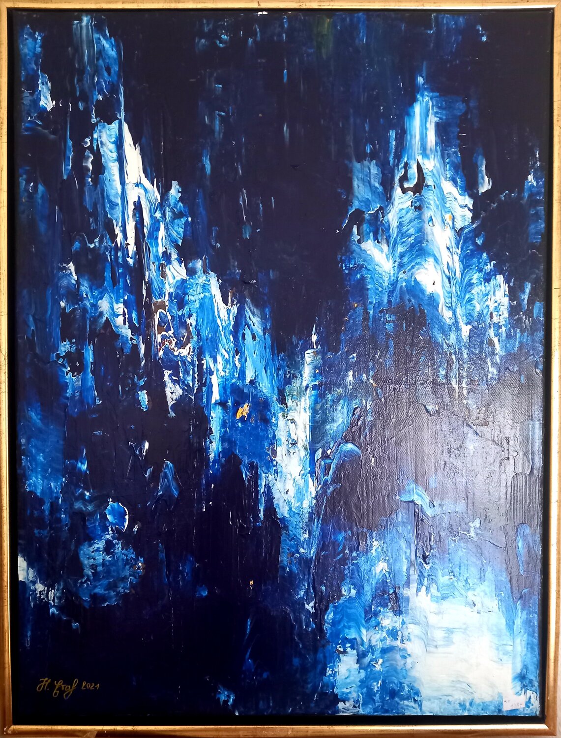 Blue Silence Helena Graf Origineel schilderij te koop