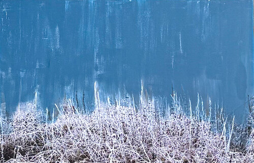 Blue November 08 van Antje Wanderer-Oberhaus, Schilderij te koop op Singulart