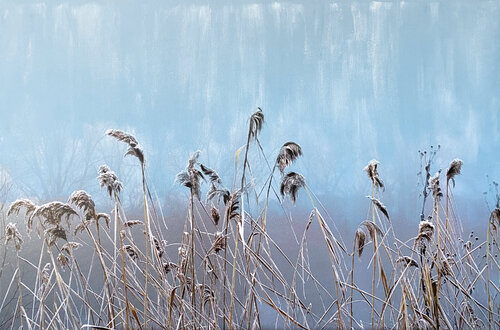 Blue November 09 van Antje Wanderer-Oberhaus, Schilderij te koop op Singulart