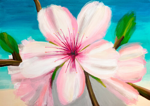 Mallorquinische Mandelblüte de Antje Wanderer-Oberhaus, Pintura a la venta en Singulart
