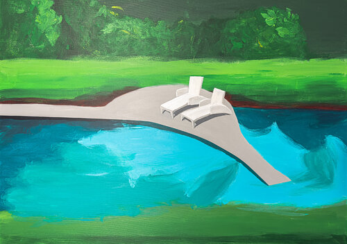 A Safe and Aesthetically Pleasing Place van Antje Wanderer-Oberhaus, Schilderij te koop op Singulart