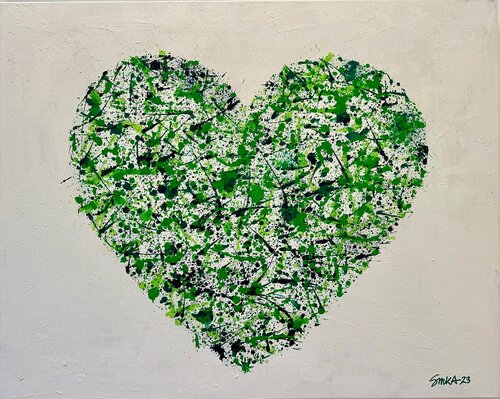 Heart green von SMKA.art, Malerei kaufen auf Singulart